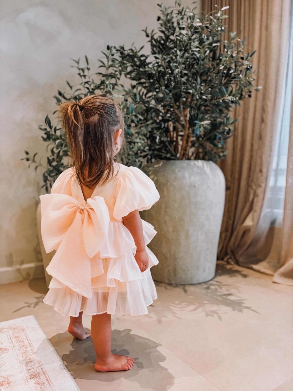 Avélie dress | meisjesjurk | perzikroze